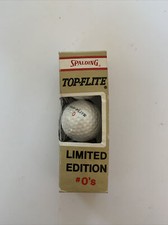 Vintage New Spalding Top-Flite Limited Edition 0's Sleeve of 3 Golf Balls USA