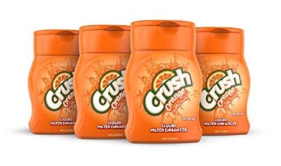 Crush Orange Liquid Water Enhancer   New Better Taste 4 Bottles Makes 96 Flav...
