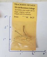 Trackside Details G Scale TD-130 Blowdown Linkage  AFTB15