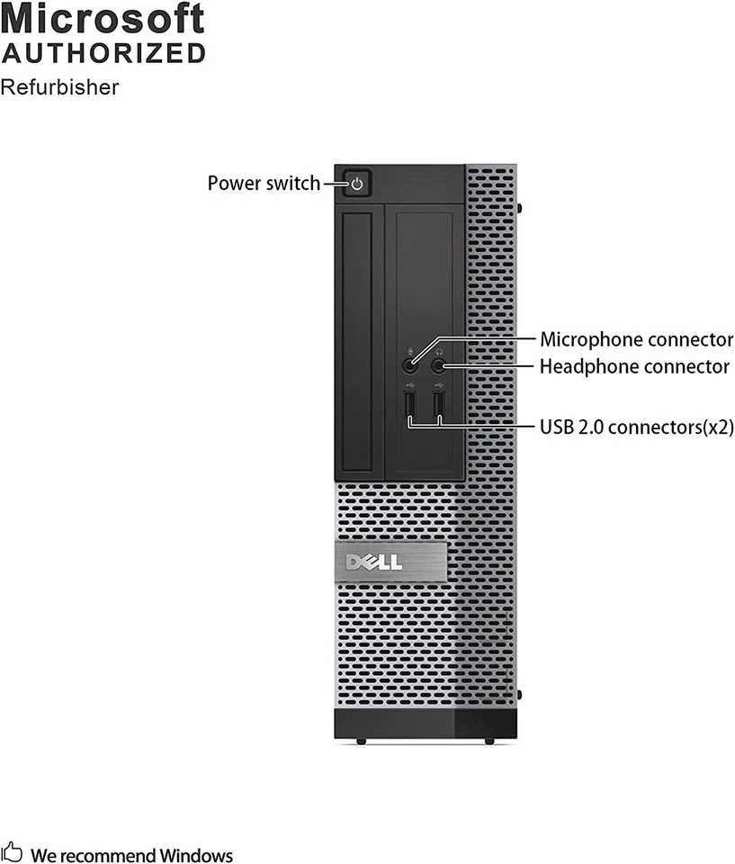Dell i5 Desktop Computer PC up to 16GB RAM, 4TB SSD, Windows 7 or 10, WiFi - Image 4 of 4