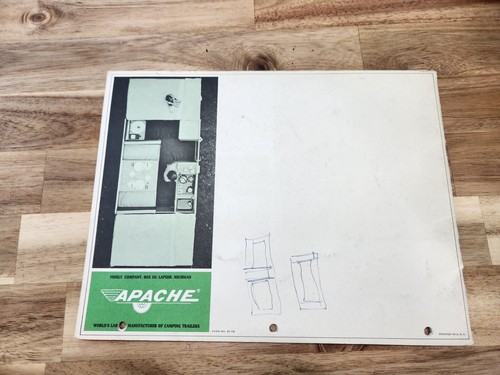 Vintage Apache Pop Up Trailer Camper Informational Brochure Travel - Picture 5 of 5