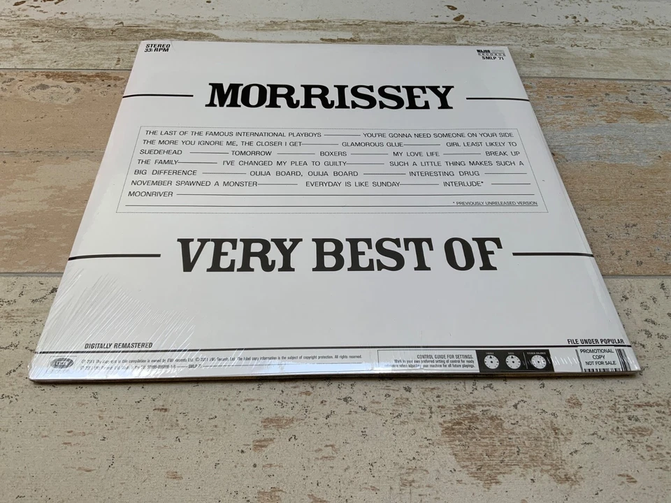 MORRISSEY VERY BEST OF Remastered 2 x PROMOTIONAL VINYL LP NEW SEALED THE SMITHS - Image 2 of 4