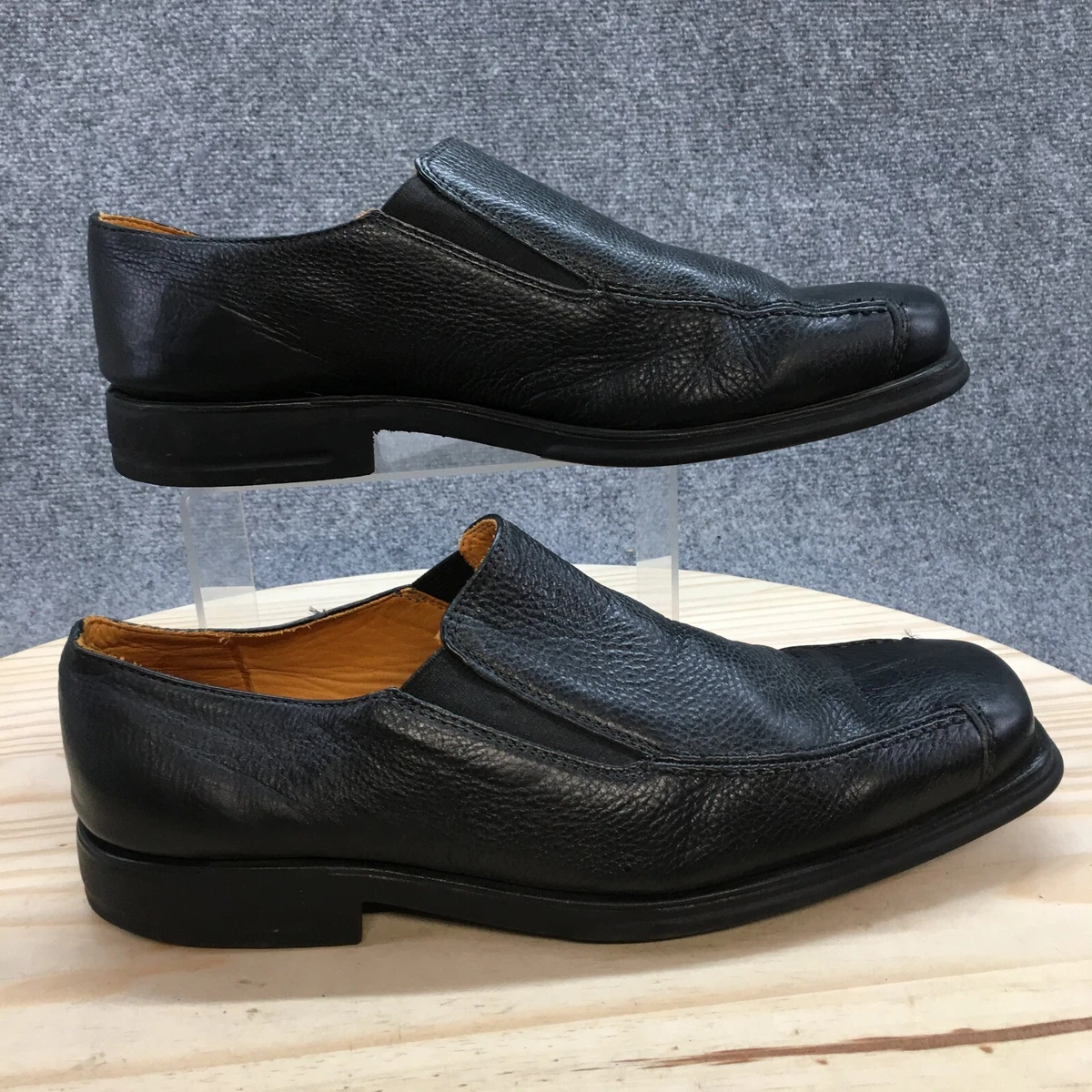 Sandro Moscoloni Sandrino Enrico Horsebit Loafers Black Pebbled Leather size 10 Boardwalk Black Pebble Leather Horse-Bit Loafers main image 4