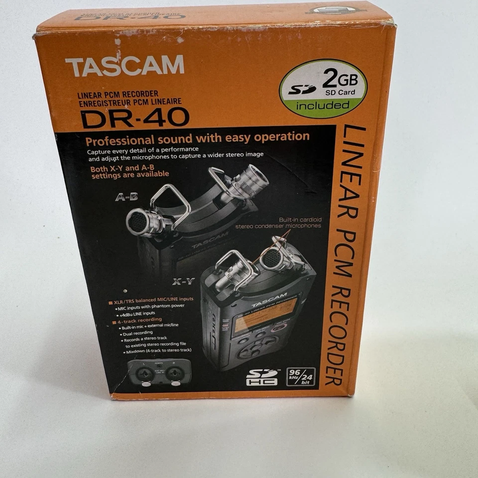 Tascam DR-40 Linear PCM Digital Linear Recorder  NEW !  With SD Card - Image 4 of 4