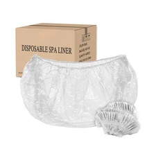 Pedicure Liners Disposable 400 Count XL Clear 48x48x9.5mic Foot Bath Spa Bags