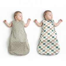 KIDSco. Pack of 2 Unisex Sleep Sacks for Babies and Toddlers 6-18 Months, Rayon