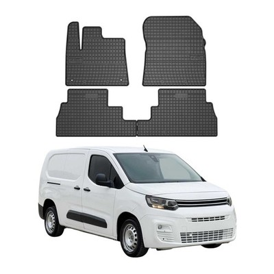 OMAC Gummi Fußmatten für Fiat Doblo III /E-Doblo 2022-2026 Automatten Schwarz 4x