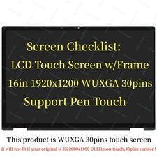 16" LCD Touchscreen Digitizer Display for HP OmniBook X Flip 2-in-1 16-BE WUXGA