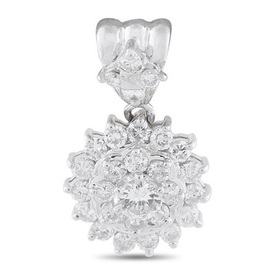 Platin 1,0ct Diamant Anhänger