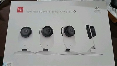 Kami 4-Pack YI 1080p TwoWay Audio WideLens Camera System Inbox*Night Vision*