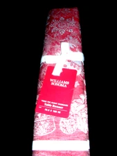 WILLIAMS SONOMA CHRISTMAS TWAS THE NIGHT JACQ TABLE RUNNER 18.5X108 LINEN&COTTON