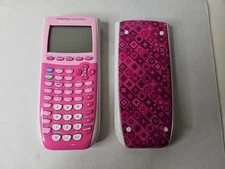 FOR PARTS Texas Instruments TI-84 Plus Silver Edition Pink w/ Pink Case NO POWER