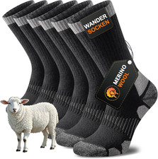 Wandersocken Merino Herren Damen Sommer outdoor atmungsaktiv gepolstert 3er pack