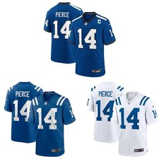 MEN Alec 14 Pierce Colts All Stitched Jersey Blue Alternate/Royal/White