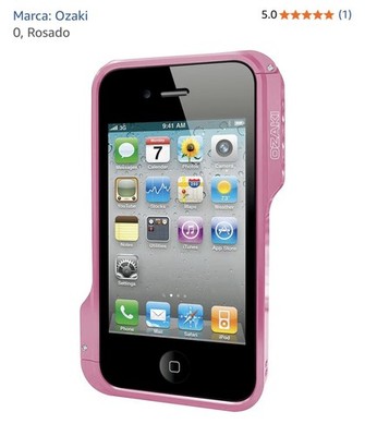 Ozaki O!Photo Bumper Screwless Aluminum Frame Case for iPhone 4 / 4S - Pink