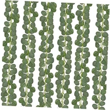  28 Pack 228Ft Eucalyptus Garland,Artificial Eucalyptus Leaves 196Ft-28Pack