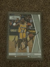 2010-11 Prestige Panini Los Angeles Lakers Michael Cooper #141 Autograph Card