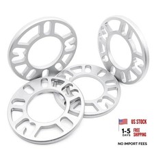 4pc 3/8" 10mm Universal Wheel Spacers for 4  5 Lug - Fits 4 5Lug-10mm  2/5"  