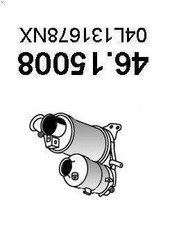 Ruß-/Partikelfilter, Abgasanlage ASSO MARMITTE SRL 46.15008 für A3 2 2012-2017