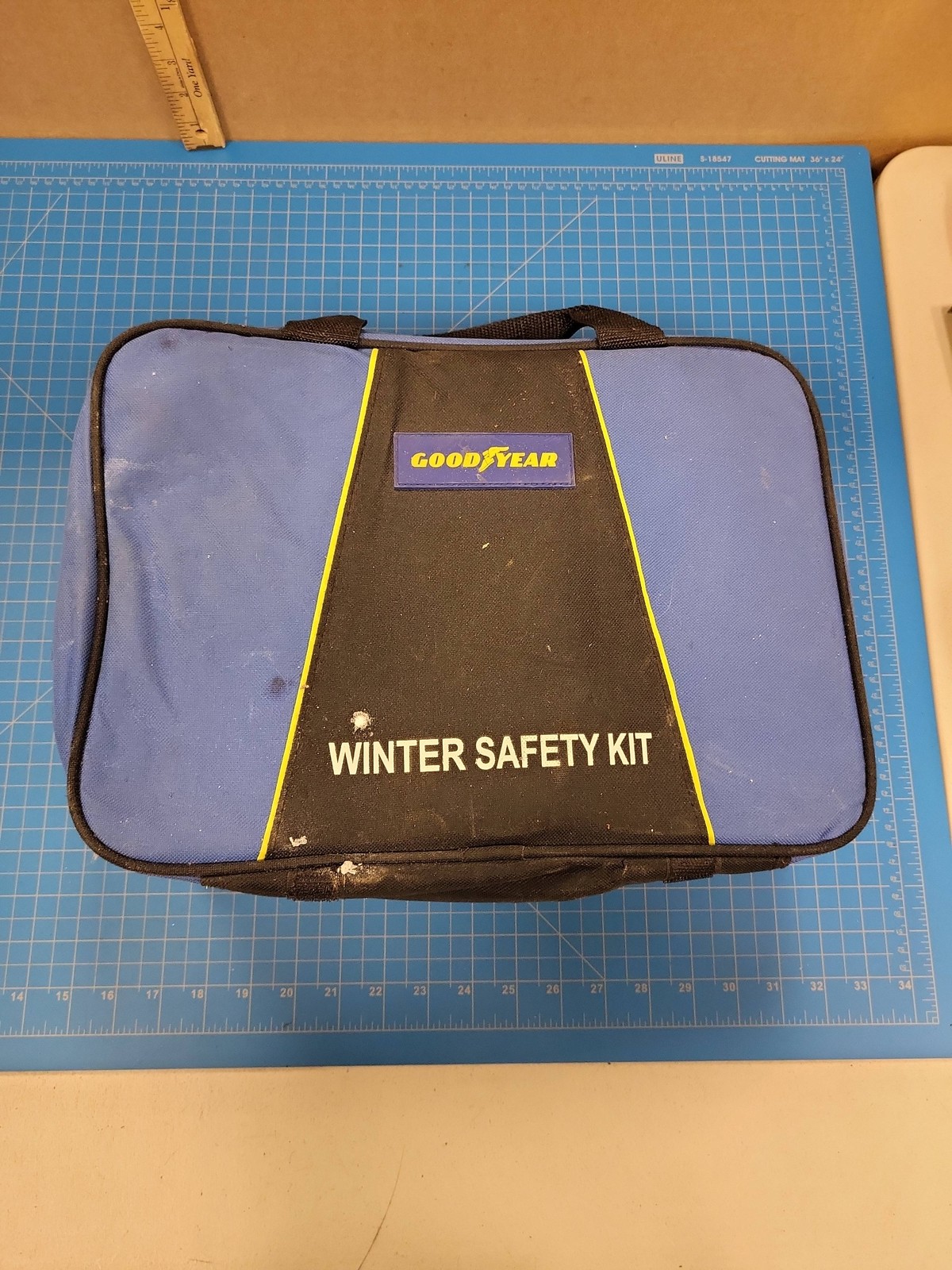 Goodyear Winter Car Auto Emergency Roadside Safety Kit Bag Triangle Vest Shovel