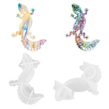 2 Pack Animal Silicone Molds, Lizard Resin Molds with Realistic Transparent