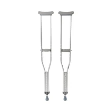 McKesson Aluminum Adult Underarm Crutches 5' 2" to 5' 10" User Ht.