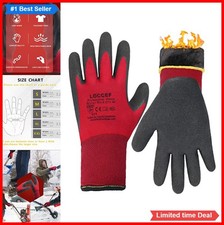 Winter Work Gloves 2 Pair Pack Thermal Insulated Water Resistant Cold Storage