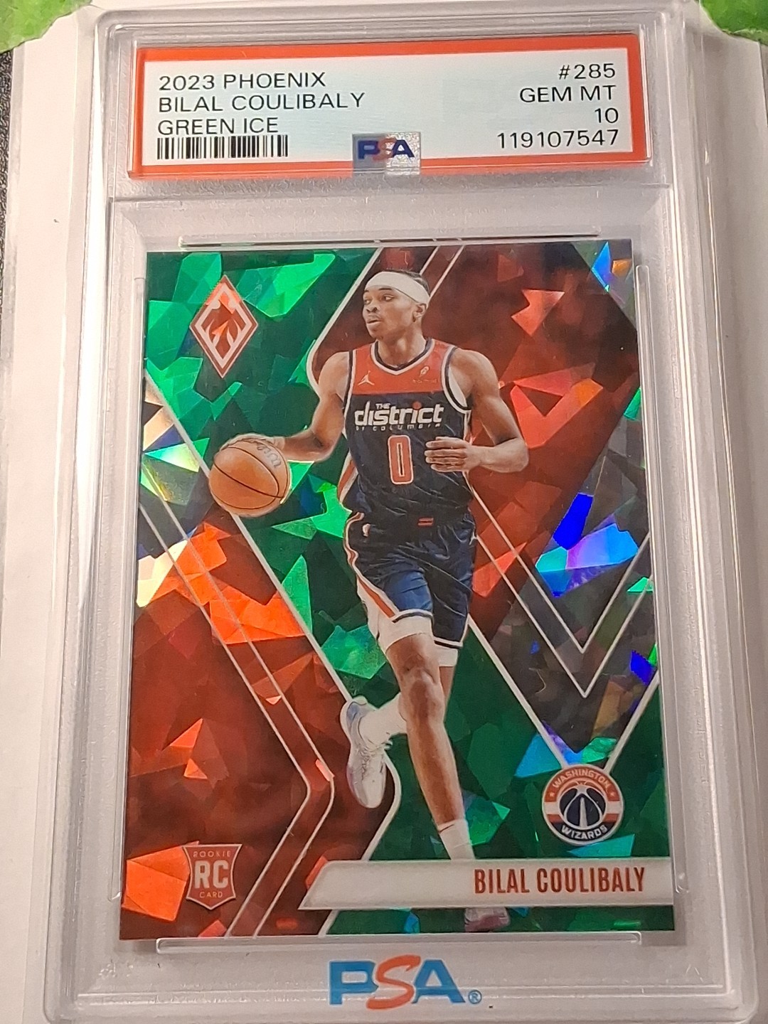 2023-24 Panini Phoenix - Rookies Bilal Coulibaly #285 Greenice Phoenix /149 (RC)