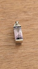 925 Sterling Silver Amethyst Pendant Womens 1.53g Jewellery, Hallmarked