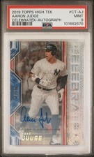 Aaron Judge CelibraTEK Auto SSP /20 PSA 9 2019 Topps High Tek #CT-AJ NYY MVP