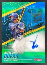 2021 Bowman's Best of 2021 Autographs Green #B21-JQ Jeferson Quero Auto /99