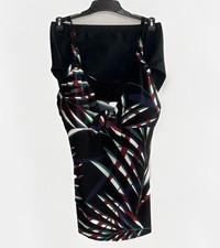 Magicsuit By Miraclesuit Tankini Top  Bottom Swimsuit V Neck Tie Black Beach 10