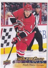 17/18 UD SERIES 1 CANVAS HAYDN FLEURY YOUNG GUNS RC SP ROOKIE #97
