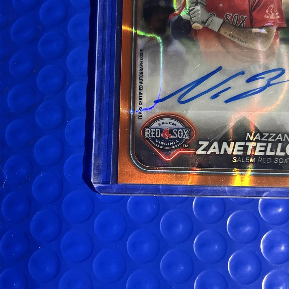 Kazan Zanetello 2024 Topps Chrome Pro Debut Orange Lava Refractor Auto /25 🔥🔥 - Image 3 of 4