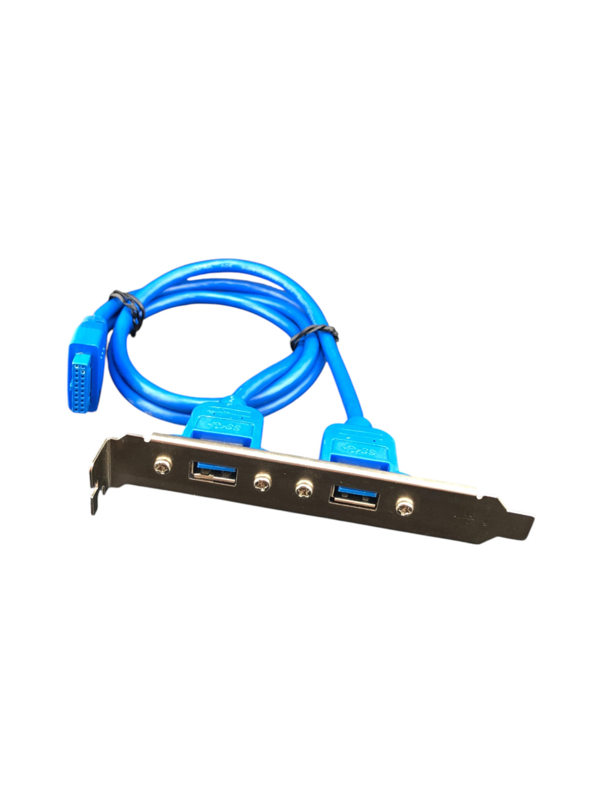 Staffa Pannello Posteriore USB 3.0 – 2 Porte USB Femmina con Cavo Header 20 Pin