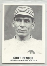 Chief Bender Philadelphia Athletics 1981  Renata Galasso Baseball Card