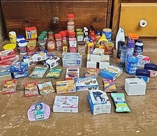 Lot ZURU Mini Brands Lot Food Spices Beauty Toys 77 Pieces *Some Duplicates