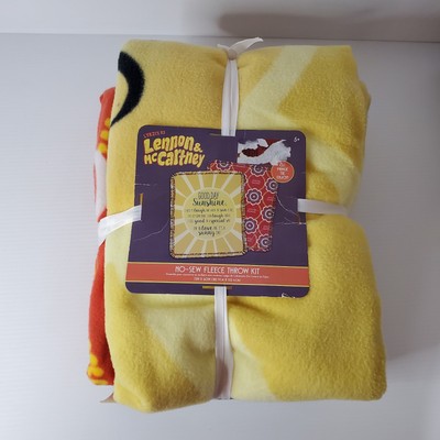 Lyrics By John Lennon & Paul McCartney Good Day Sunshine No Sew Fleece Throw Kit