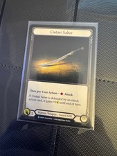 Flesh and Blood Cintari Saber Crucible of War CRU079 1st Edition Cold Foil