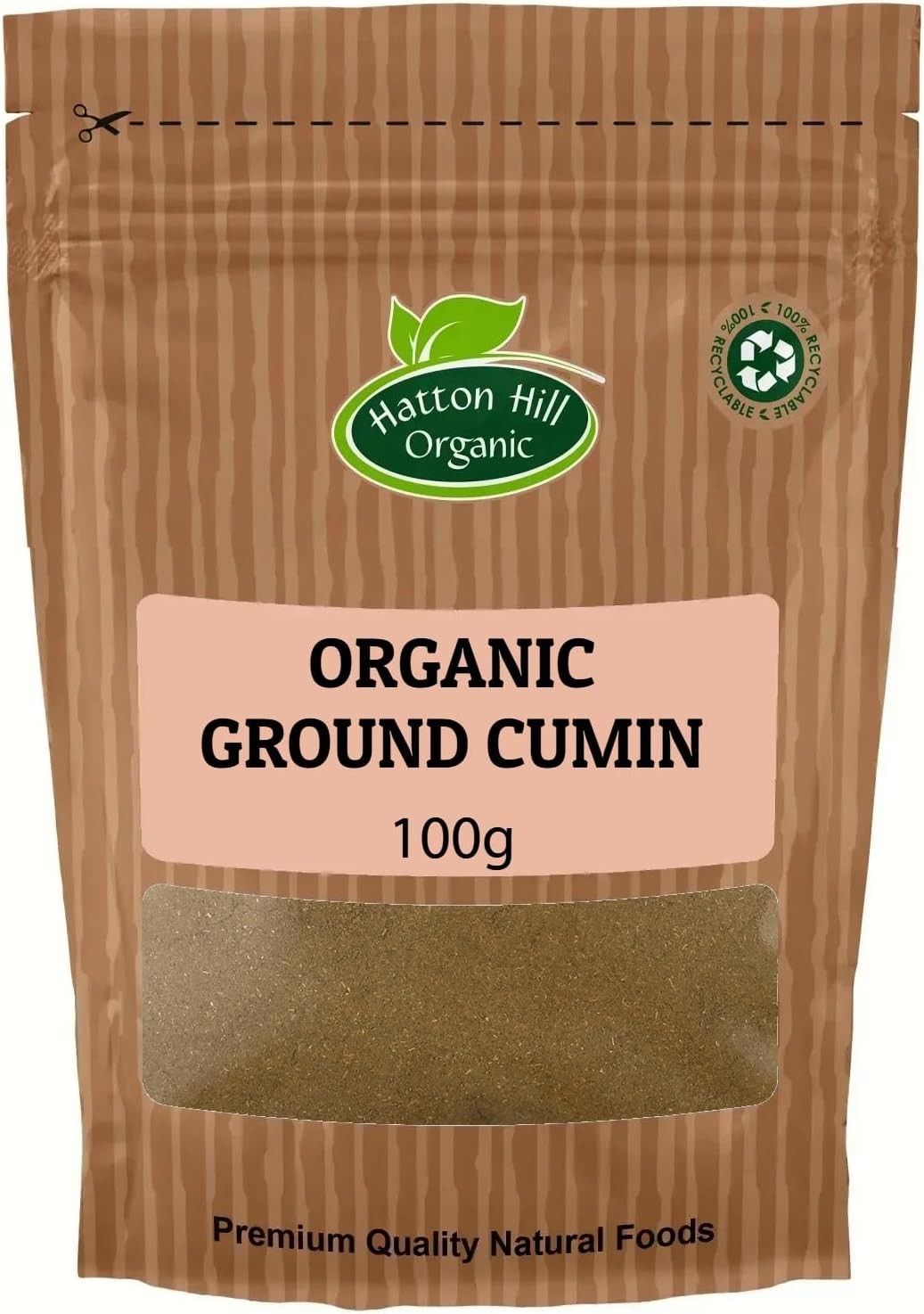 Organic Ground Cumin 100g by Hatton Hill Organic