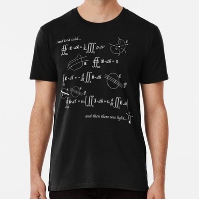 Maxwell's Equations Of Light Dark Background S to 5XL Made in the USA T-Shirt