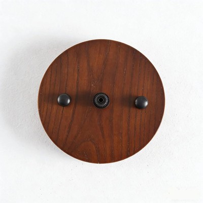 5.1'' Wooden Ceiling Canopy Kit Handmade Wood Ceiling Plate for Pendant Light,Han