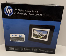 HP Digital Picture Frame 7" Electronic With Remote 800 x 480 Large 128MB Memory