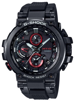 Unused CASIO G-SHOCK MTG-B1000B-1AJF Red Black MT-G Radio Solar