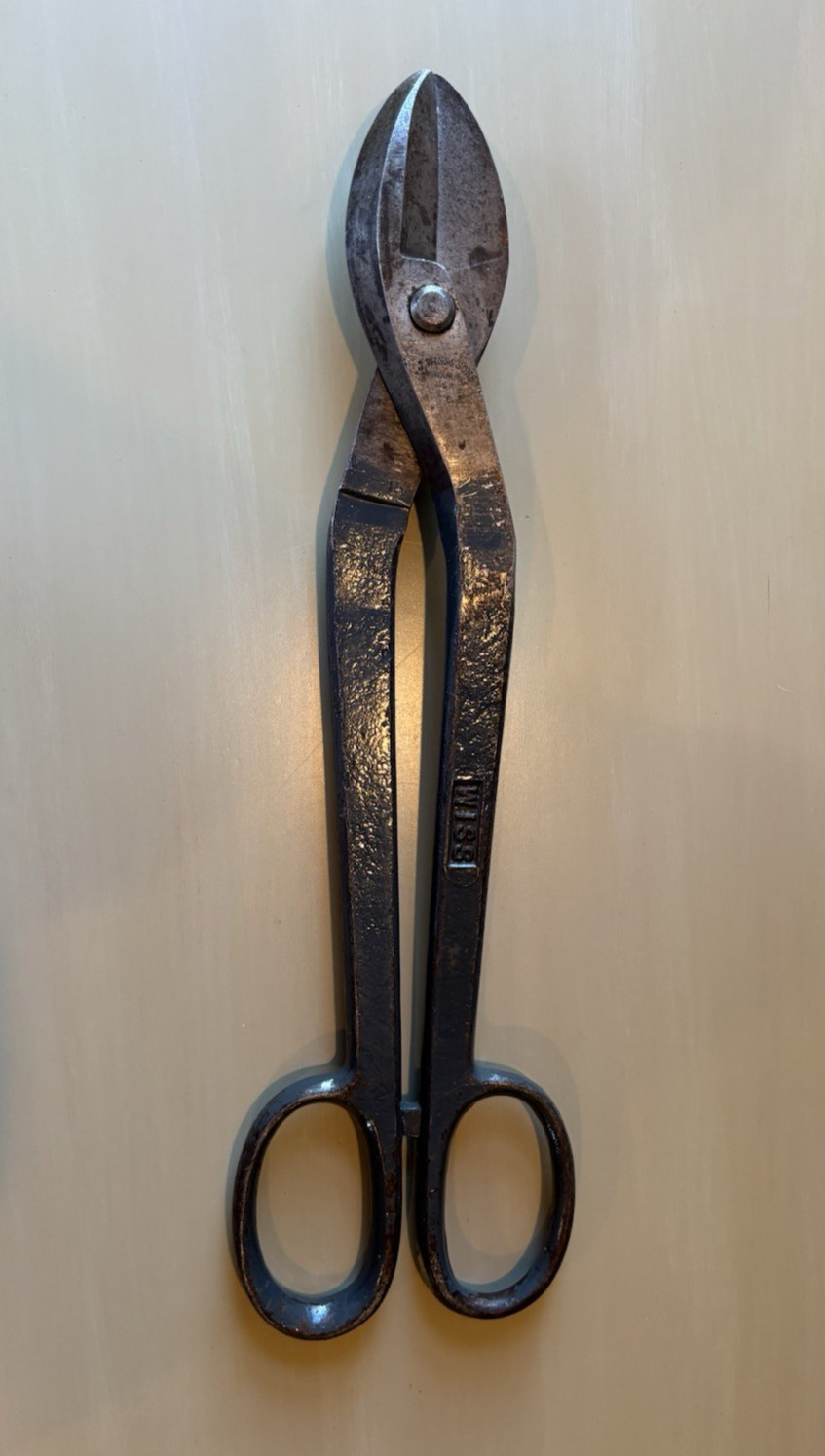 Vtg 17.25" No. 13 J WISS & Sons TIN SNIPS Metal Shears SPECIAL ALLOY STAINLESS