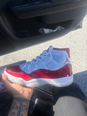 Nike Air Jordan 11 Retro Cherry 2022 Men's Red/White Sneakers Size 9.5