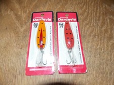 (2) Eppingers Daredevle COP-E-CAT (?) Spoons NEW SEALED Approx 2-5/8"  12/26