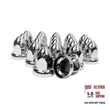 Pack Lug Nut Covers for Semi Trucks, 33mm by 2-1/2" Thread On Push-on Nut 20