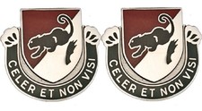 31st Cavalry Regiment Distinctive Unit Insignia - Pair - Celer Et Non Visi