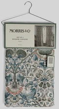 NEW William Morris & Co. Window Curtains Panels Lodden Set Pair 50" X 96” Drapes